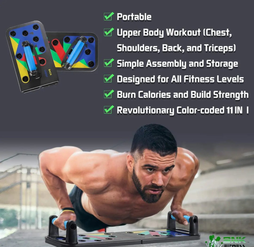 FITNESS Professional ABS Push Up Bar | Multifunctional Pushup Board | 12 in 1