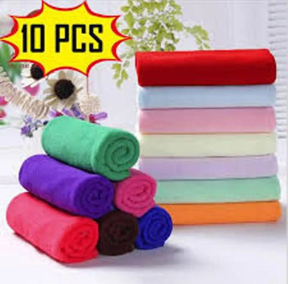 Microfiber Duster Pack of 10 Size 10x10" For Kitchen Car and Motorcycle Cleaning