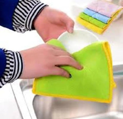 Microfiber Duster Pack of 10 Size 10x10" For Kitchen Car and Motorcycle Cleaning