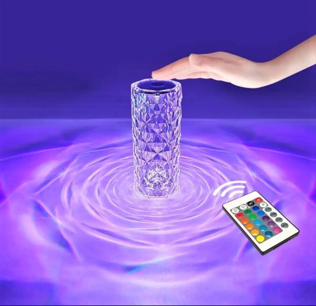 Crystal Rechargable 16 Colours Lamp