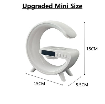 G-Shaped Time,Lamp &amp; Speaker with Wireless Charger