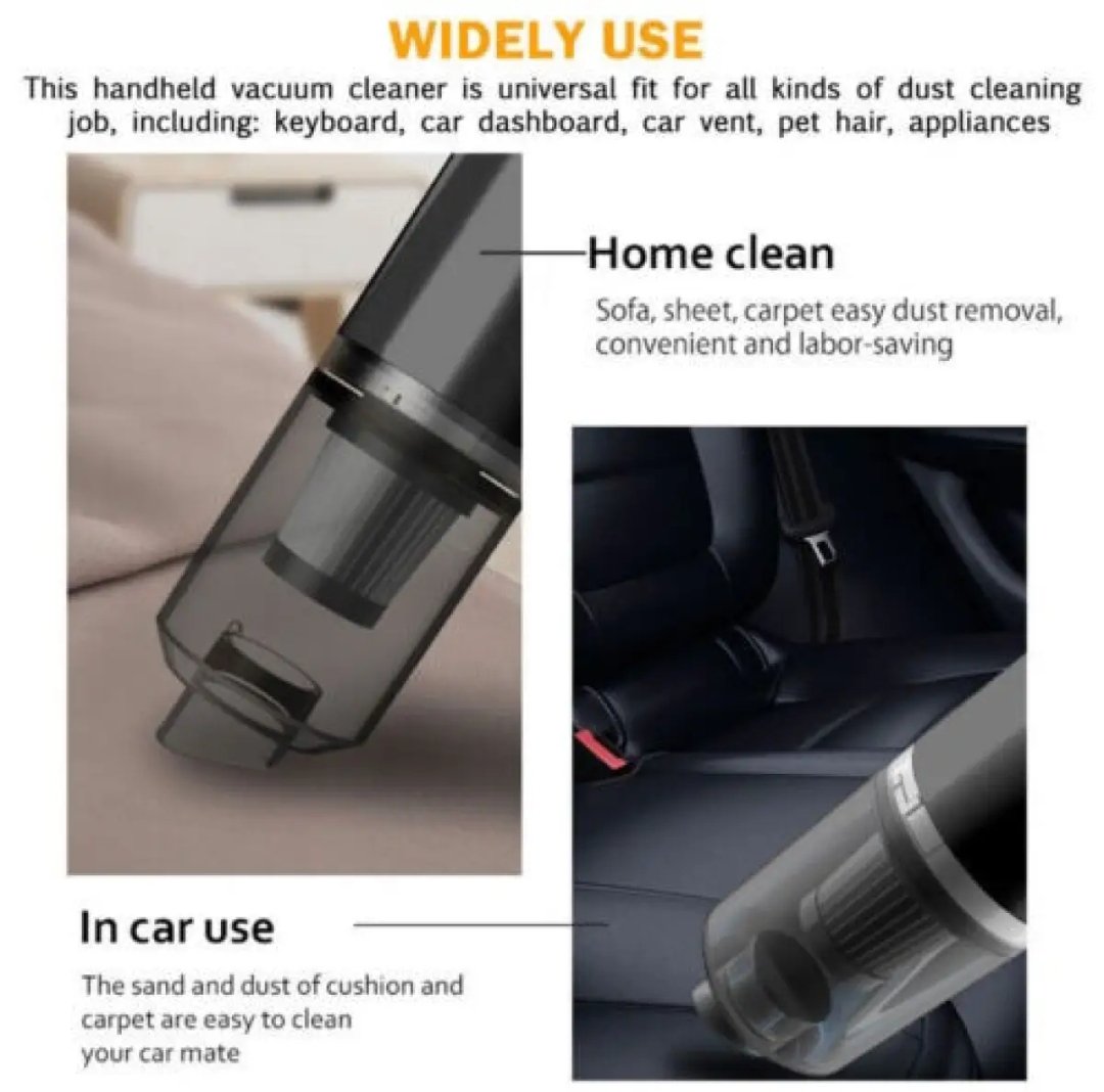 2 in 1 Wireless Car Vacuum Cleaner