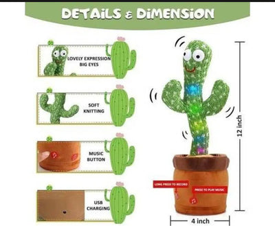 Toys Dancing Cactus Rechargeable