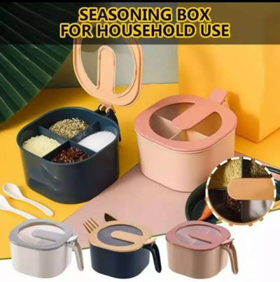 4 in 1 Partition Kitchen Seasoning Masala Box
