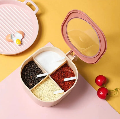 4 in 1 Partition Kitchen Seasoning Masala Box