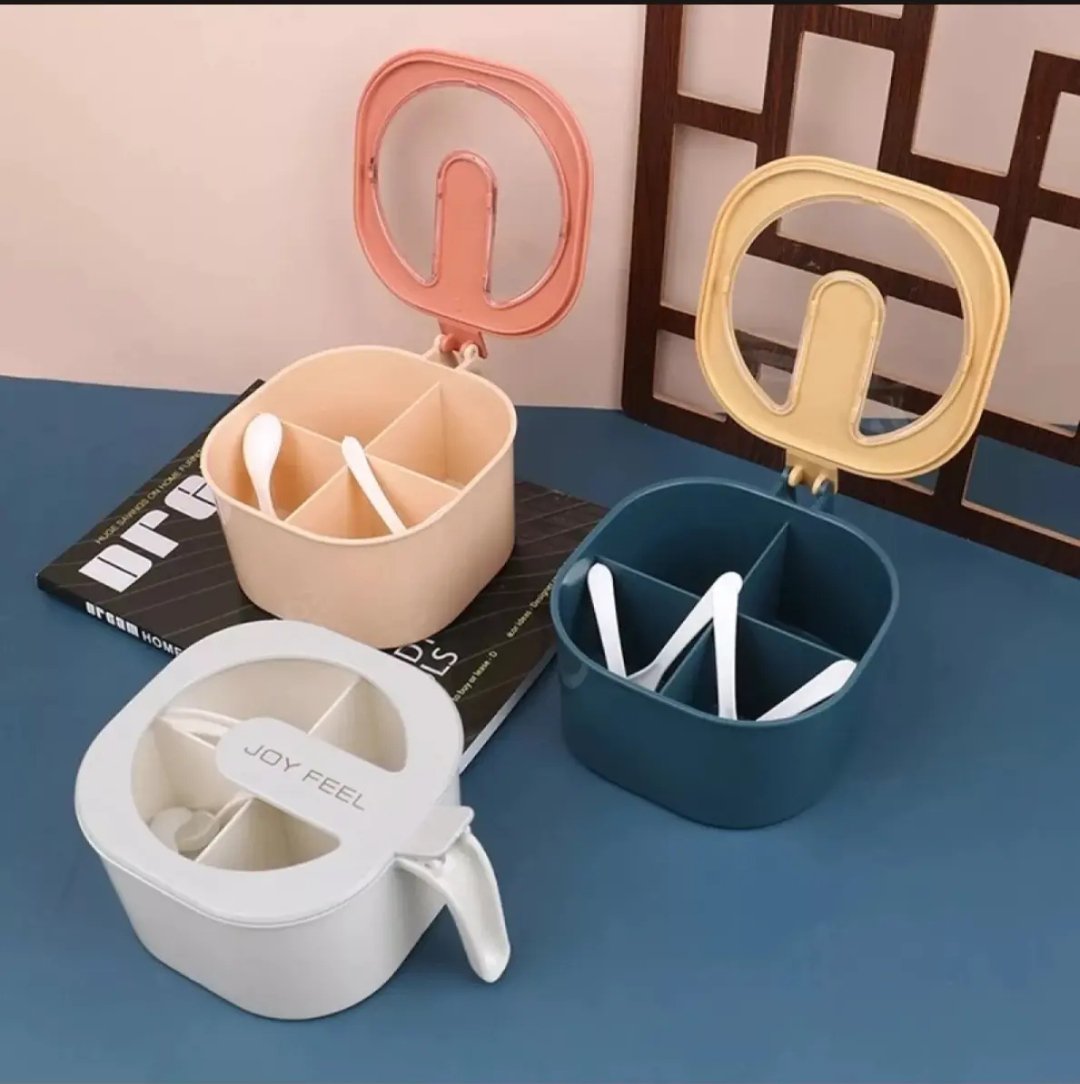 4 in 1 Partition Kitchen Seasoning Masala Box