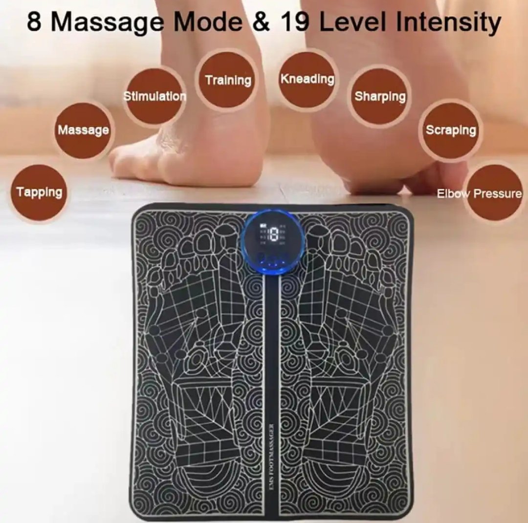 EMS Foot Massager Pad Reflexology Foot Acupoint Massage Muscle