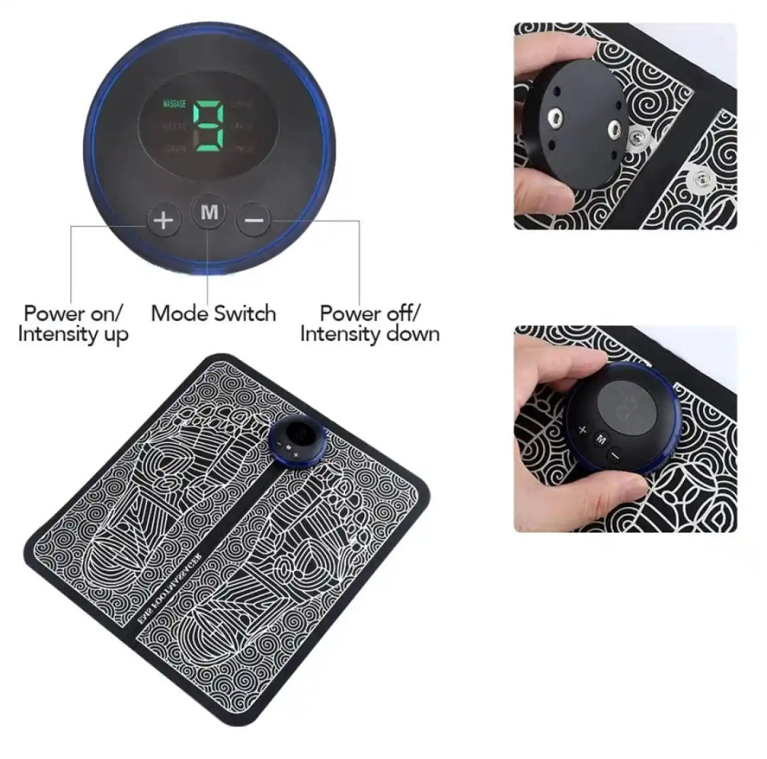 EMS Foot Massager Pad Reflexology Foot Acupoint Massage Muscle