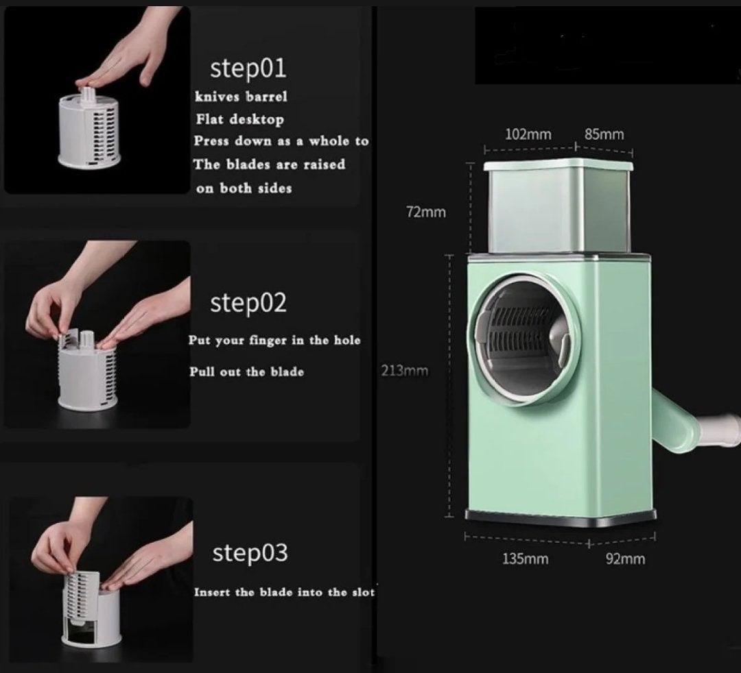 Multifunction Drum Slicer Vegetable Cutter