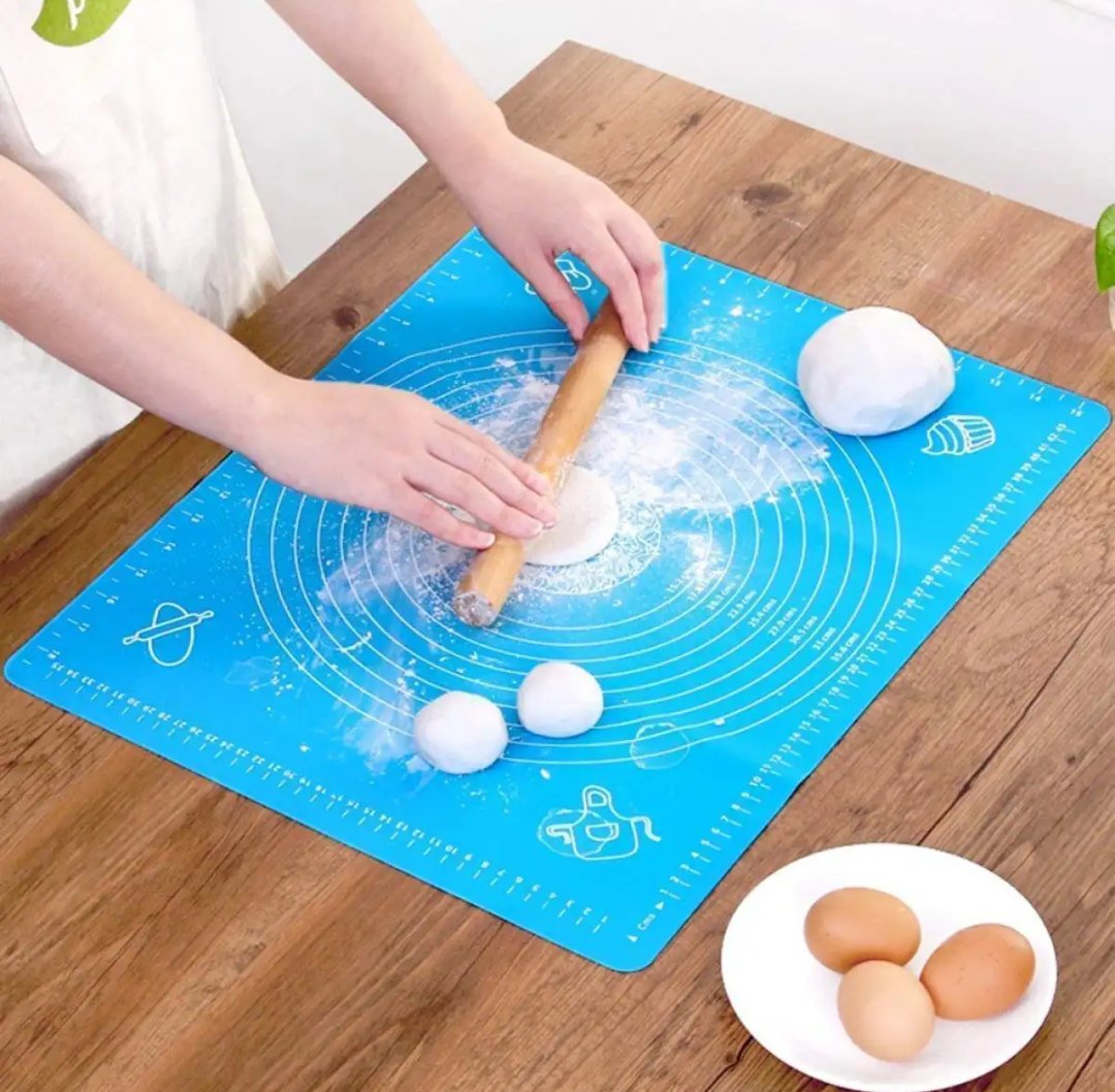 Non-Stick Silicone Baking Mat With Measurements Heat Resistant Cookie Sheet Oven Liner (Multi color) 40x50 cm