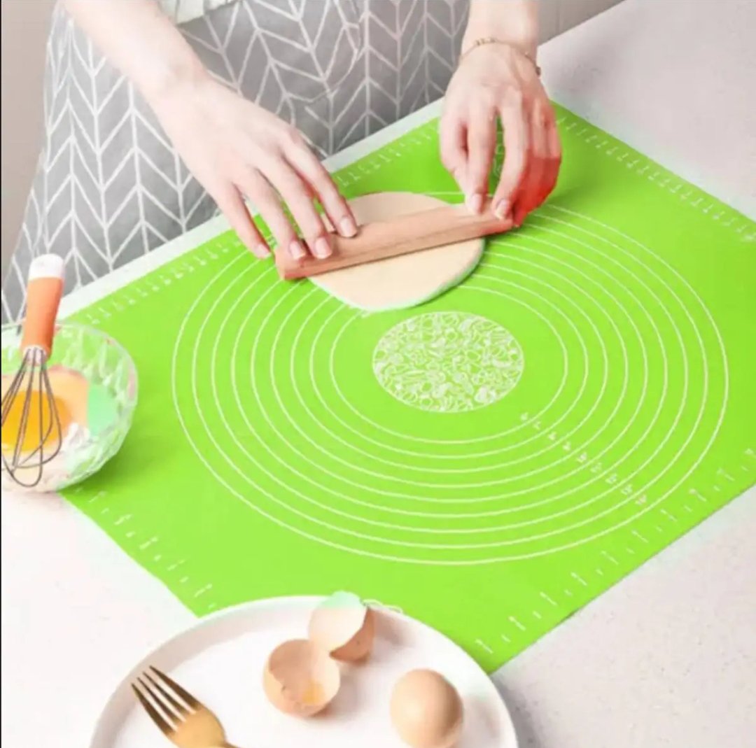 Non-Stick Silicone Baking Mat With Measurements Heat Resistant Cookie Sheet Oven Liner (Multi color) 40x50 cm