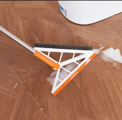 2 in 1 arrow brush and wiper-Magic broom floor scraping wiper-brush with wiper-2 in 1 rotating wiper with brush for floor cleaning