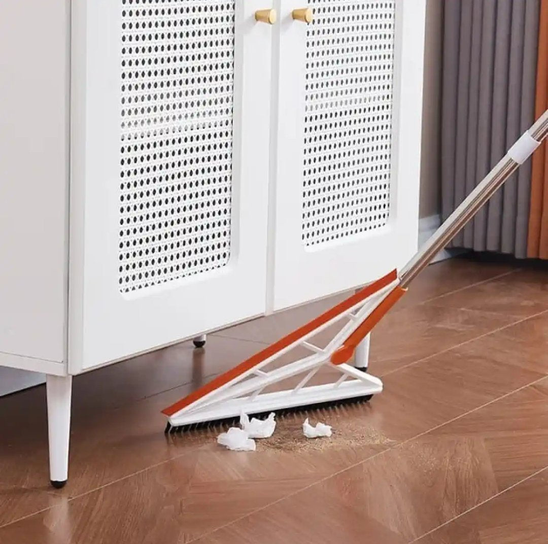 2 in 1 arrow brush and wiper-Magic broom floor scraping wiper-brush with wiper-2 in 1 rotating wiper with brush for floor cleaning