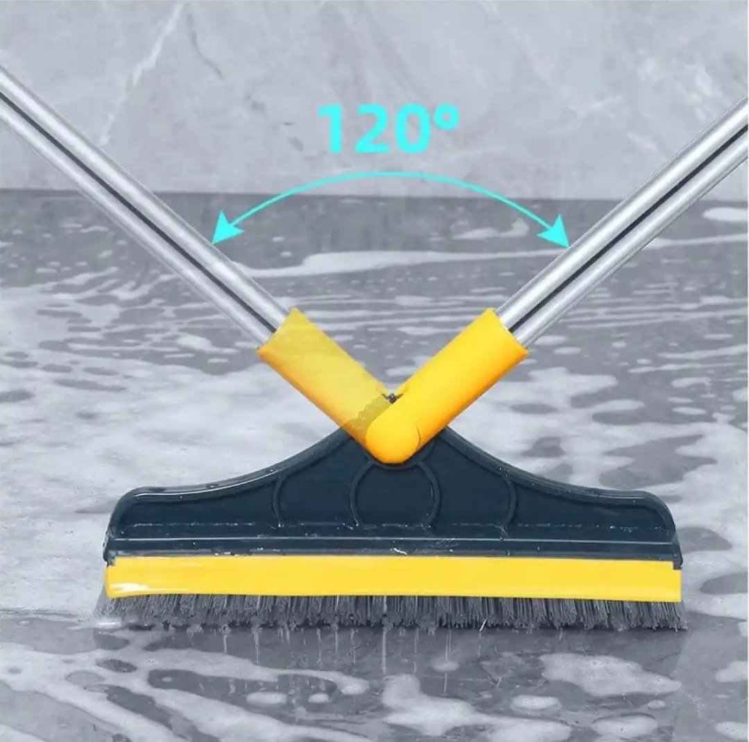 2 in 1 Floor Scrub Brush, V-Shaped Floor Scrub Brush