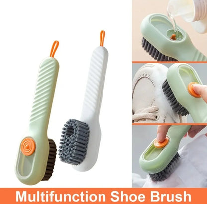 Single Piece Button Brush For Shoes and Multifunctional Cleaning