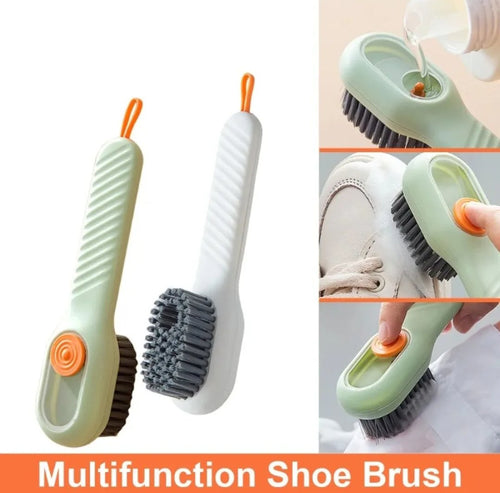 Single Piece Button Brush For Shoes and Multifunctional Cleaning