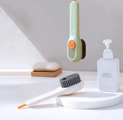 Single Piece Button Brush For Shoes and Multifunctional Cleaning