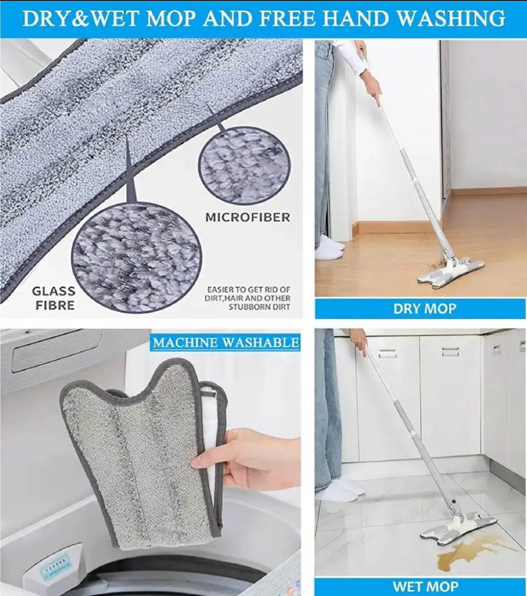 X-Mop Rotating 360 Spin Twist Water Floor Cleaning