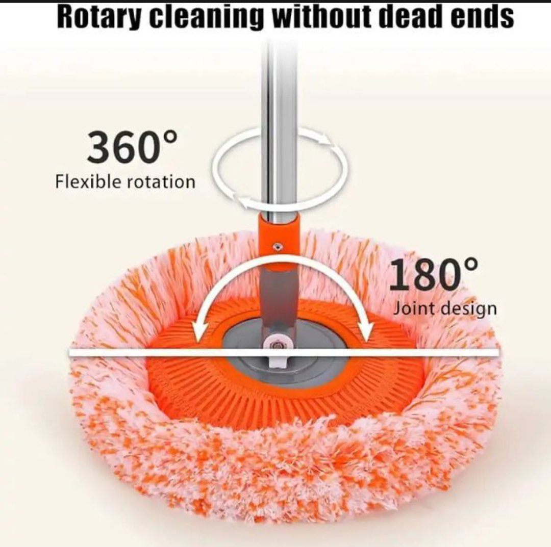 Orange Mop 360" Rotatable Adjustable