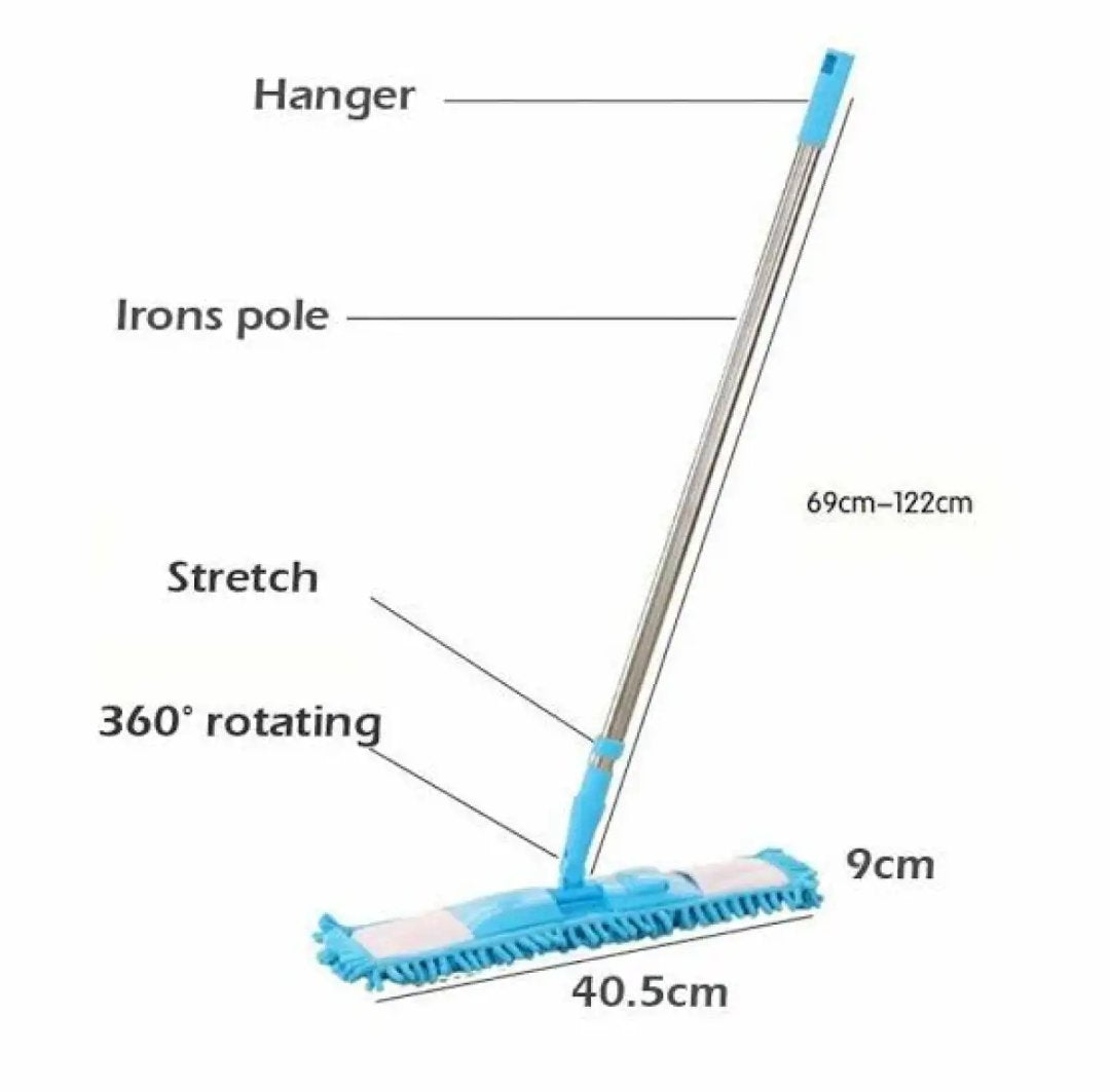 Microfiber Flat Mop Adjustable