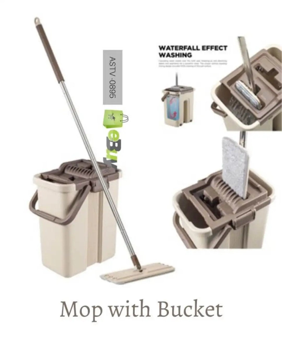 2 in 1 Scratch Square Mop with Bucket