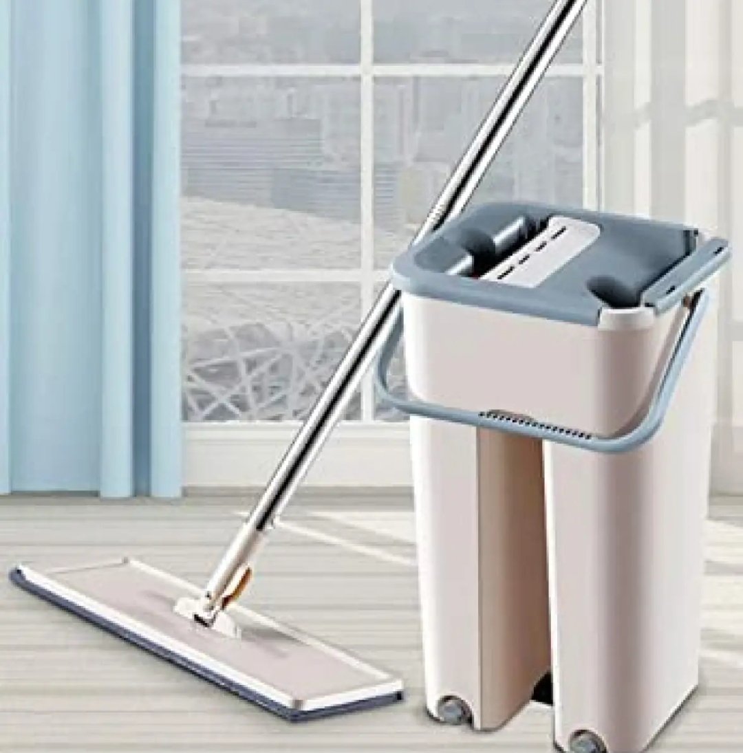 2 in 1 Scratch Square Mop with Bucket