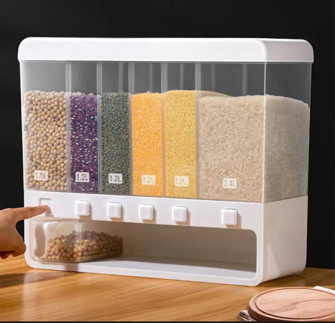 Wall Mounted Rice and Food Storage Box Dispenser 10 Kg Imported