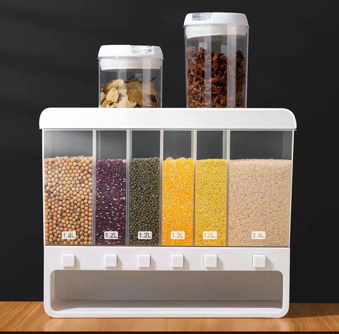 Wall Mounted Rice and Food Storage Box Dispenser 10 Kg Imported
