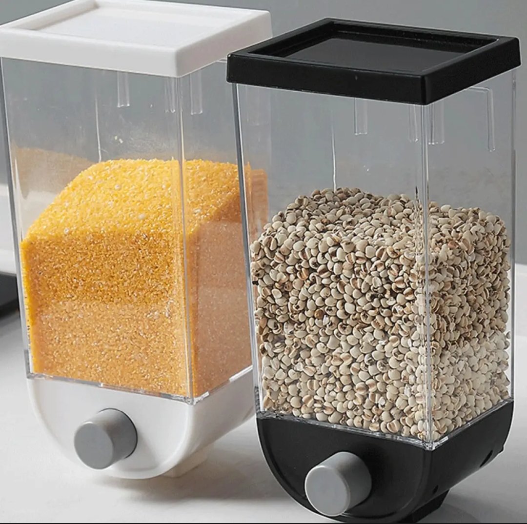 Single Piece Grain Storage 1.5kg Wall Hanging Food Container Kitchen Bean Dispenser