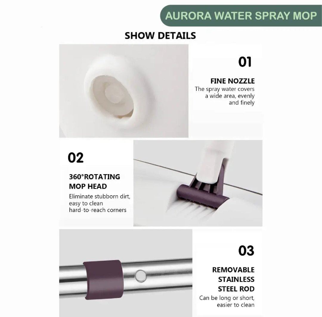 Flat Spray Mop 360 Degree Spray With Mop
