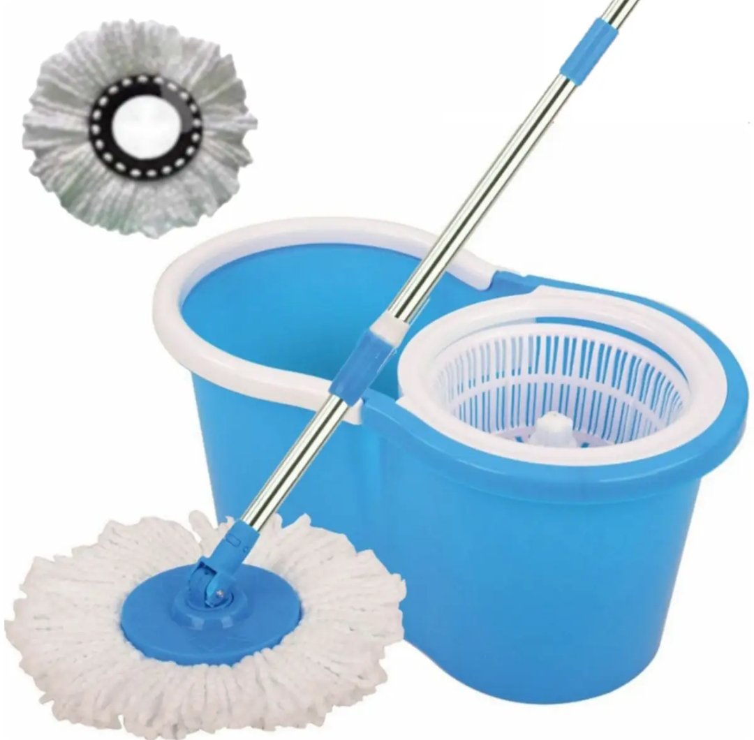 360 Degree Spin Magic Floor Cleaning Mop Set with Bucket