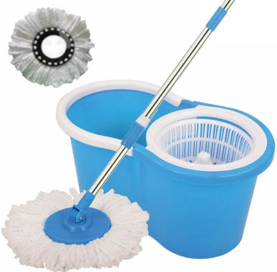 360 Degree Spin Magic Floor Cleaning Mop Set with Bucket