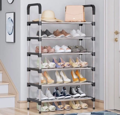 6 Layers Shoe Rack Metal Heavy Weight
