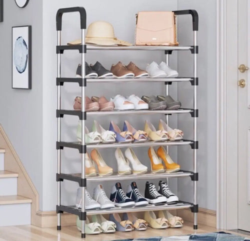 6 Layers Shoe Rack Metal Heavy Weight