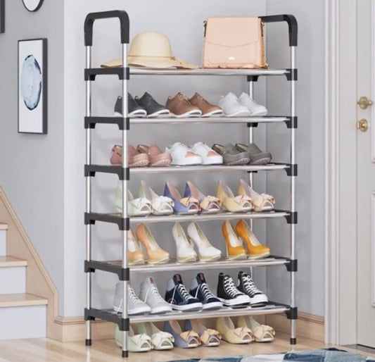 6 Layers Shoe Rack Metal Heavy Weight