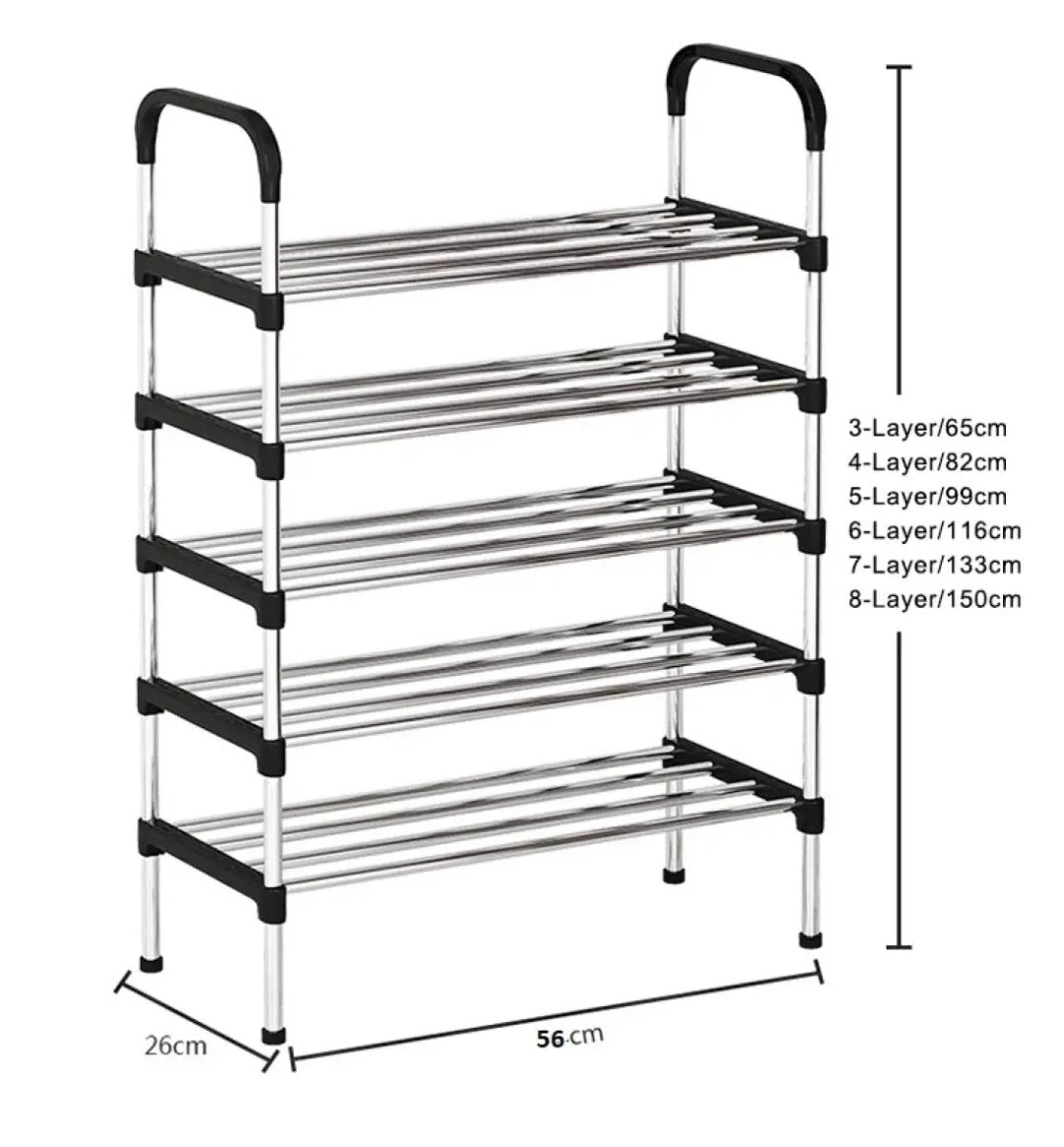 5 Layers Shoe Rack Metal Heavy Weight