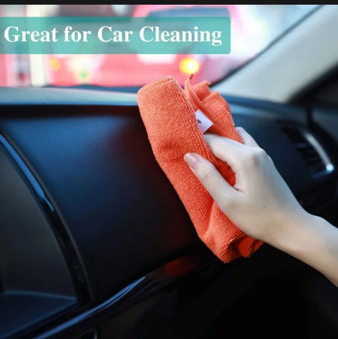 Microfiber Duster Pack of 4 Size 20x20" For Kitchen,Car and Motorcycle Cleaning