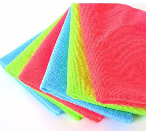 Microfiber Duster Pack of 6 Size 20x20" For Kitchen Car and Motorcycle Cleaning