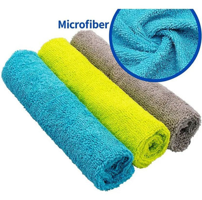 Microfiber Duster Pack of 3 Size 20x20" For Kitchen,Car Motorcycle Cleaning