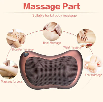 Dual Home and Car Pillow Massager For Head Neck Body Massage Heating &amp; Kneading