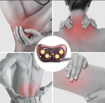 Dual Home and Car Pillow Massager For Head Neck Body Massage Heating &amp; Kneading