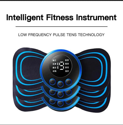 Mini Body Massager Pulse Neck Pain Relief EMS Butterfly Body Massager Men &amp; Women, Rechargeable