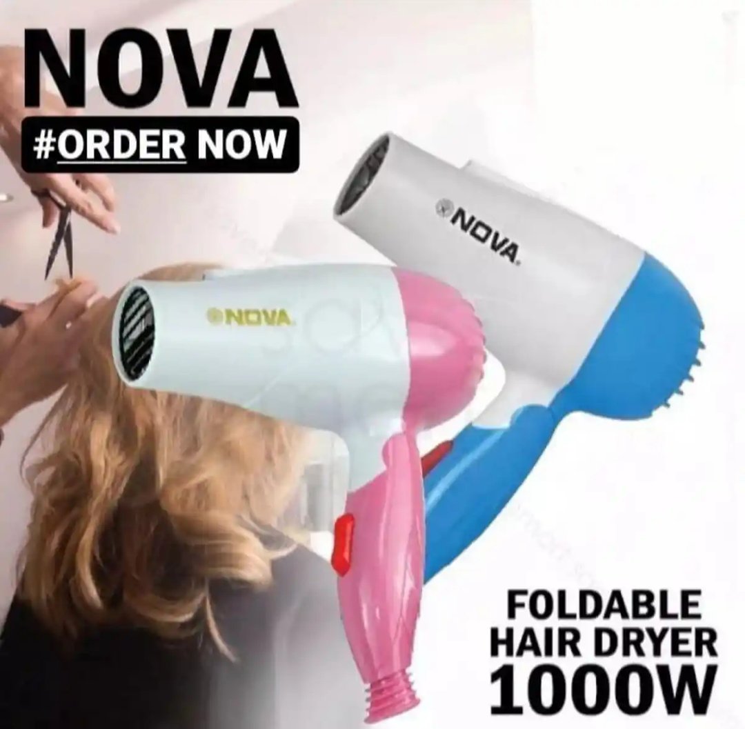 Nova Foldable Professional Mini Hair Dryer 1000W