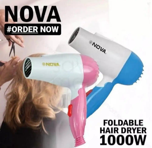 Nova Foldable Professional Mini Hair Dryer 1000W