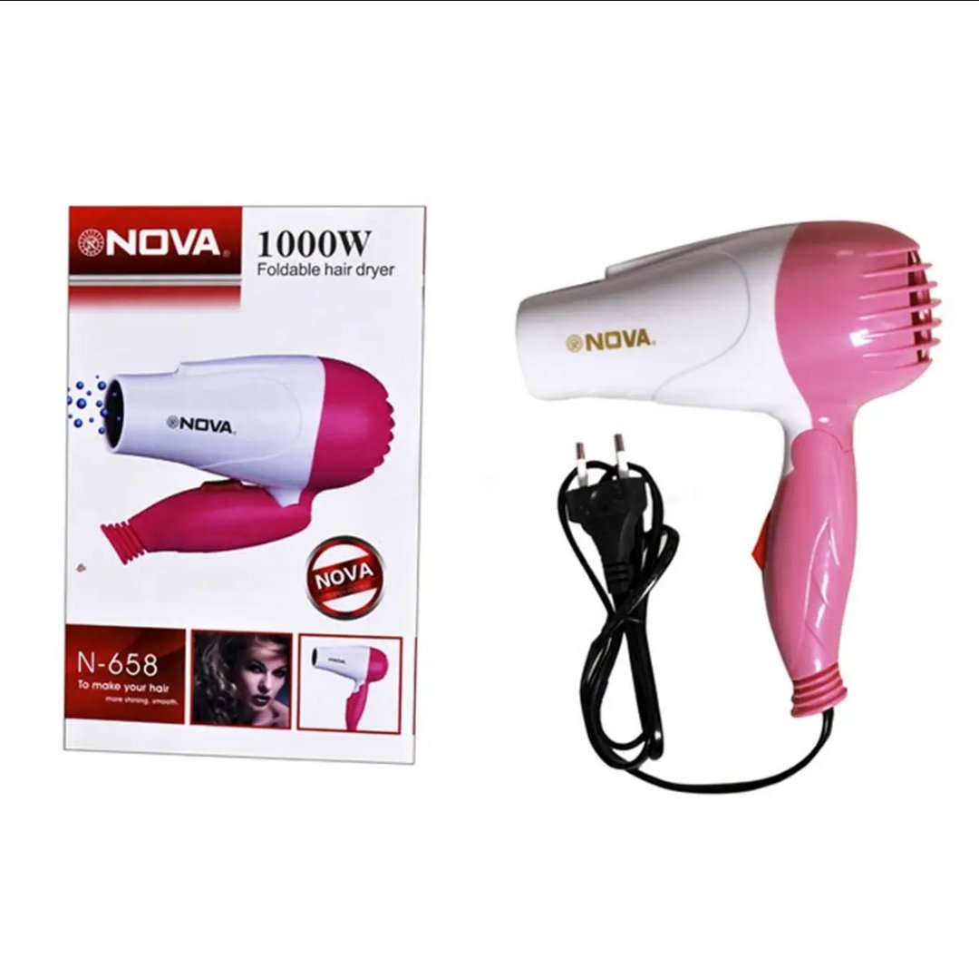 Nova Foldable Professional Mini Hair Dryer 1000W