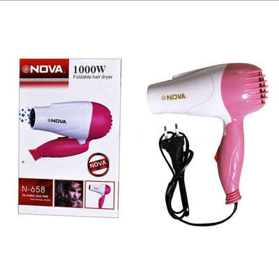 Nova Foldable Professional Mini Hair Dryer 1000W