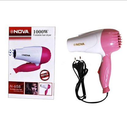 Nova Foldable Professional Mini Hair Dryer 1000W