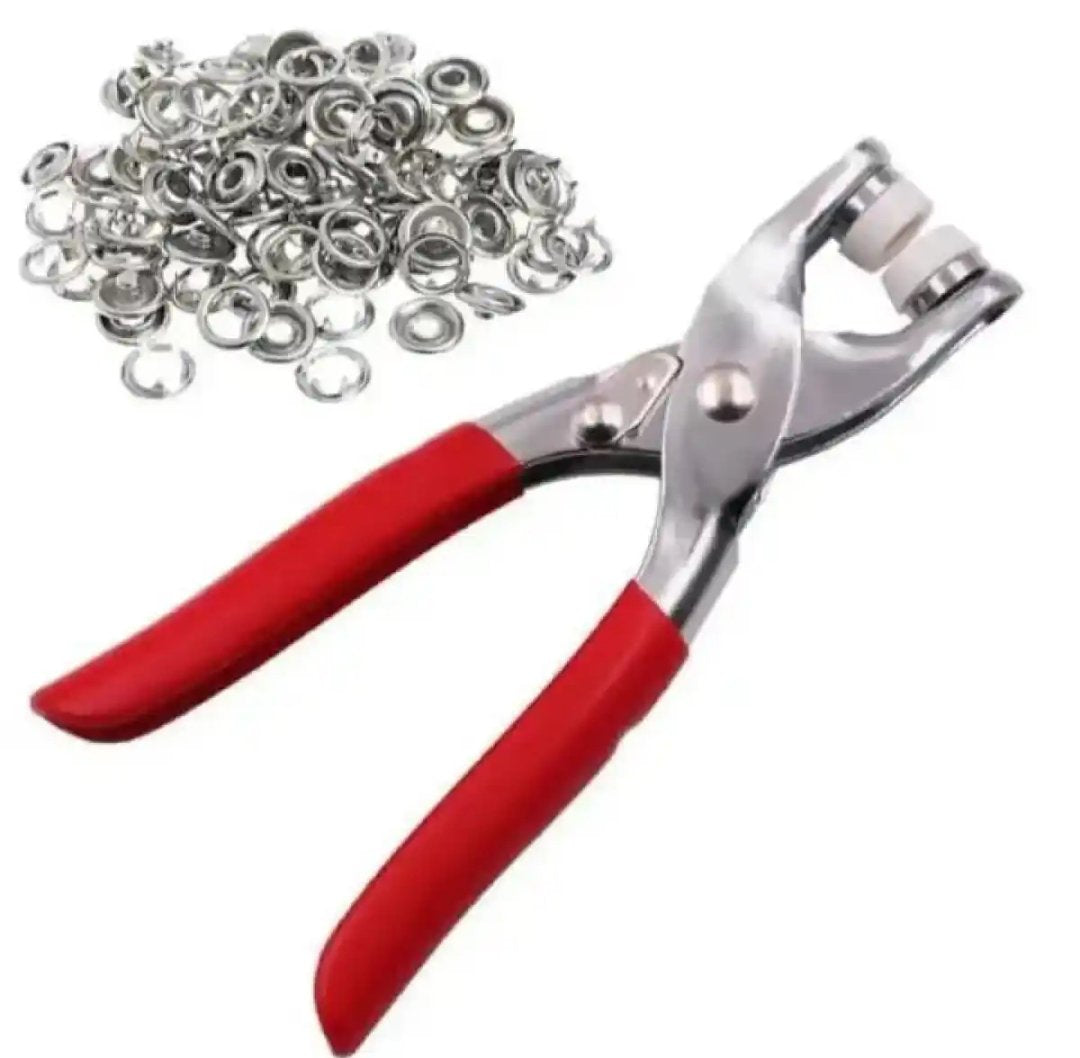 Pliers Button Press Tool for all cloths With 20 Buttons