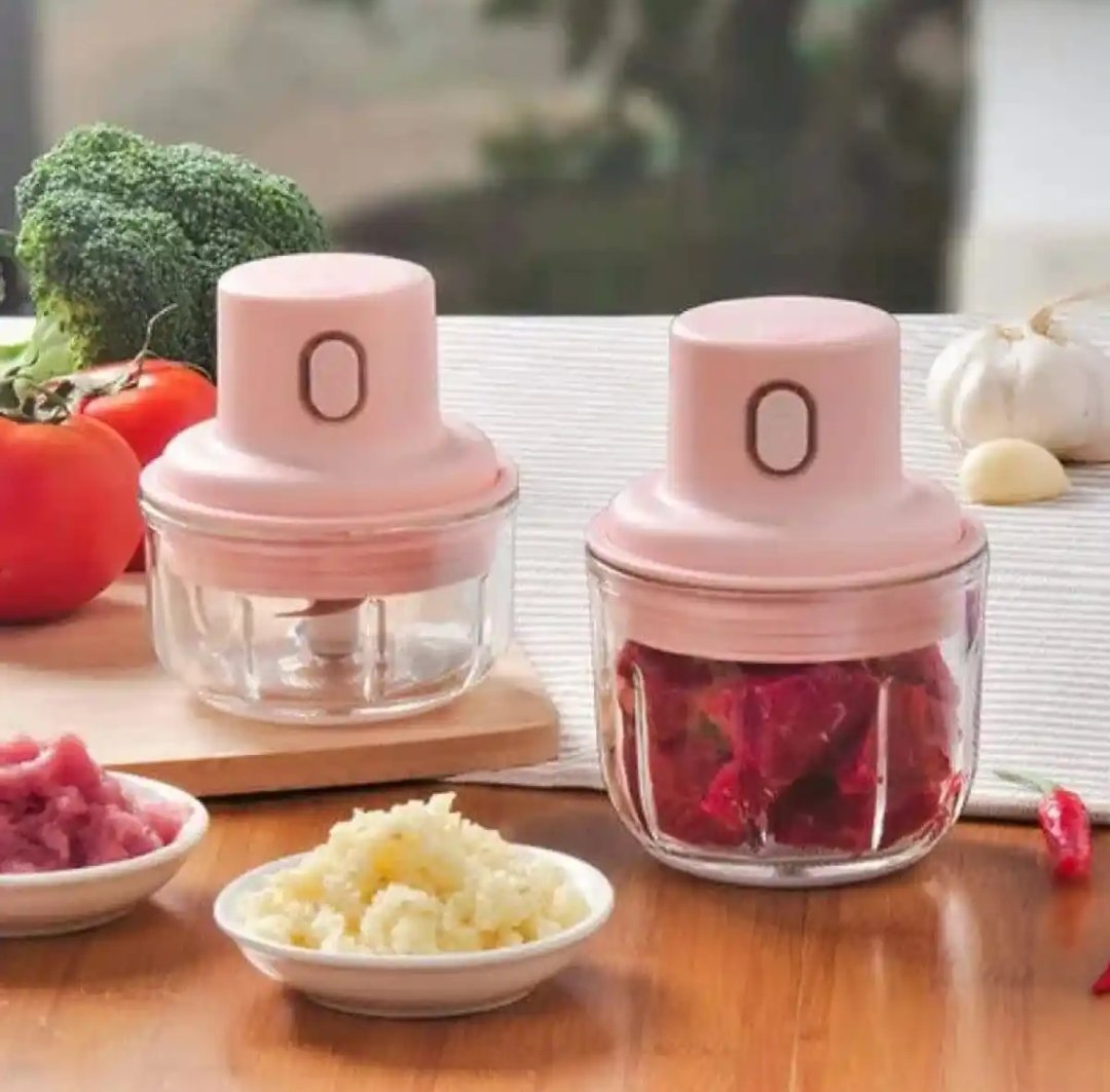 Wireless Portable Mini Electric Food Chopper USB Stainless Steel – 250ml – Rechargeable