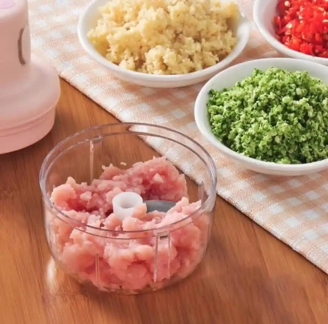 Wireless Portable Mini Electric Food Chopper USB Stainless Steel – 250ml – Rechargeable
